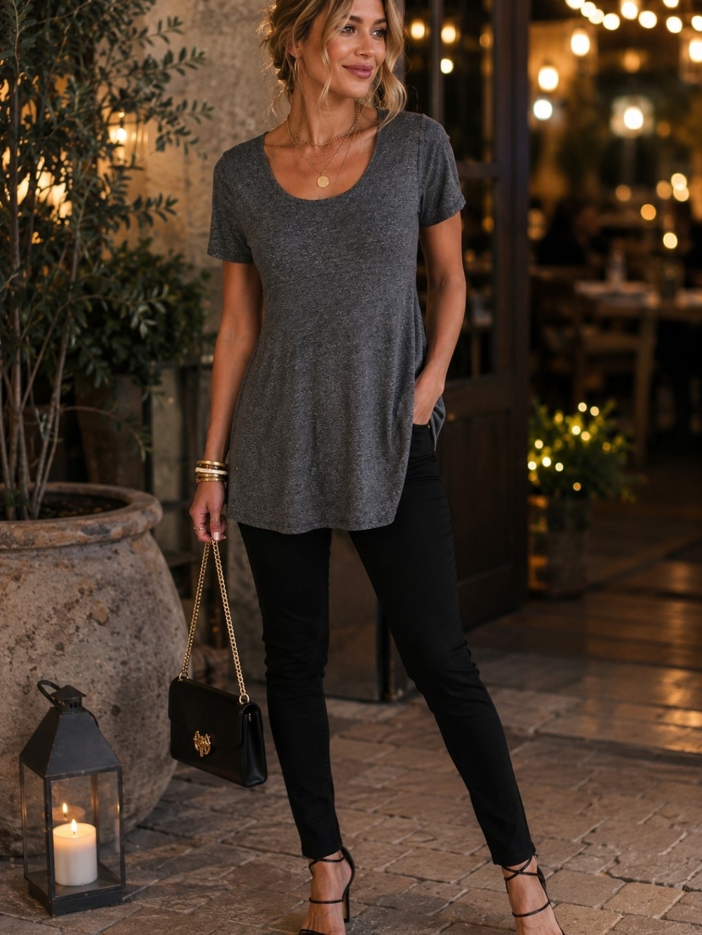 Perfect Tee | Scoop Neck Short Sleeve | Timeless | Quiet Luxury | Old Money